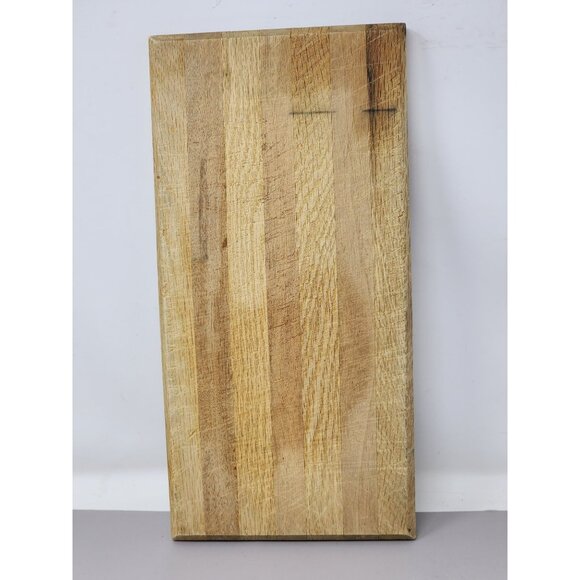 Rustic Wood Reversable Cutting Board Rectangular Chopping Block - Picture 2 of 5